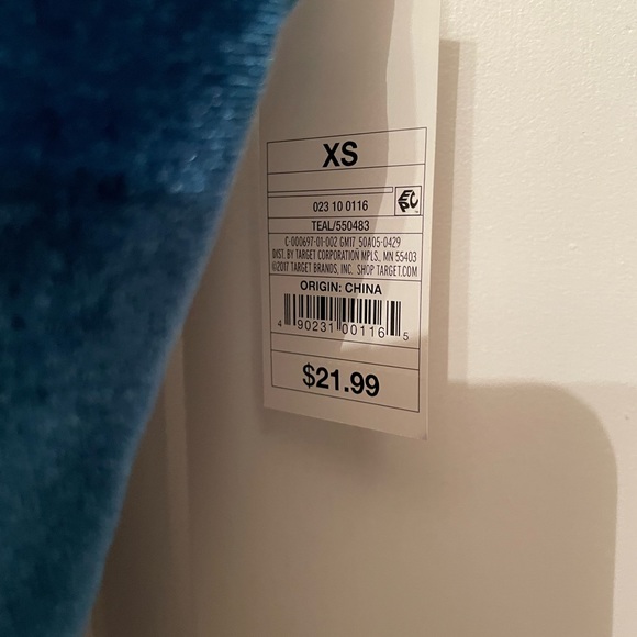 Women’s teal velvet bodysuit - Picture 3 of 6